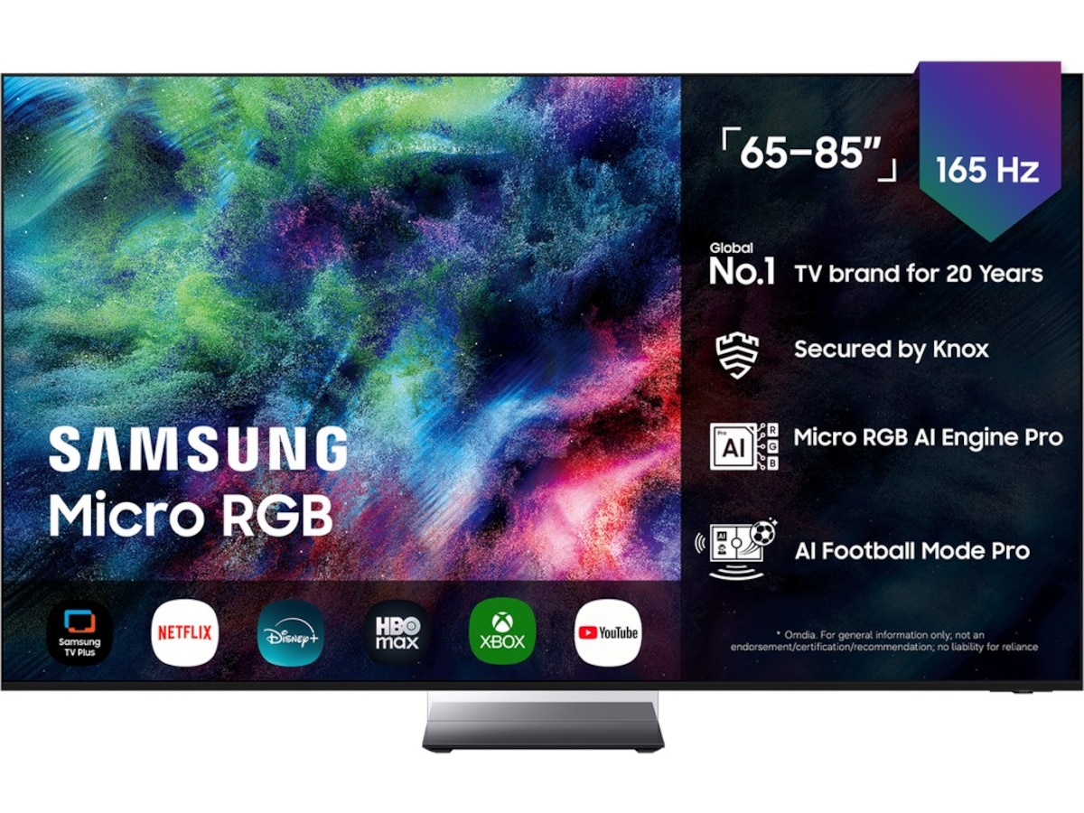 Samsung 85" R95H Micro RGB 4K Smart TV (2026) Over 80 tommer TV