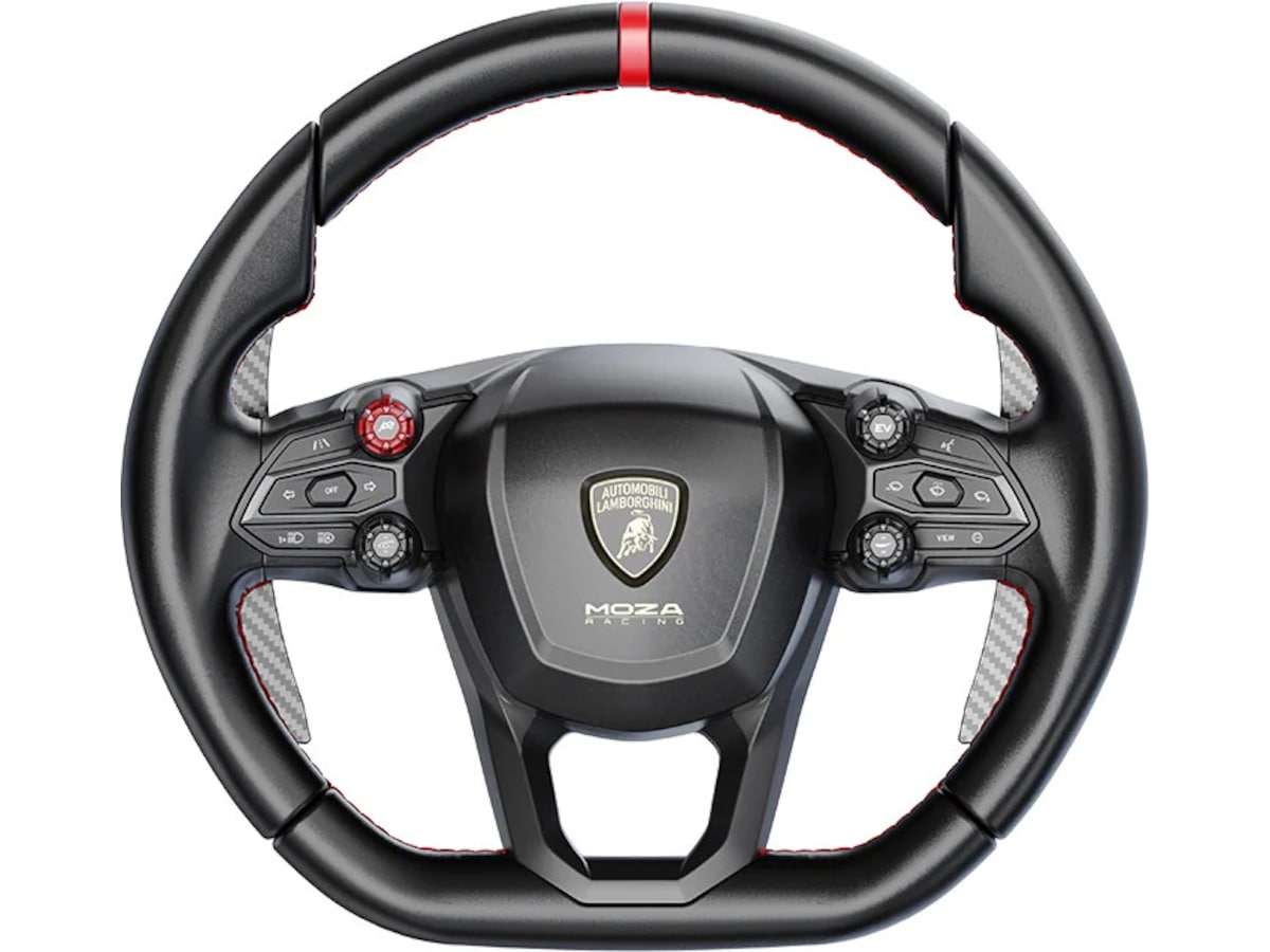 MOZA REVUELTO Lamborghini Sim Racing Wheel Ratt og pedaler