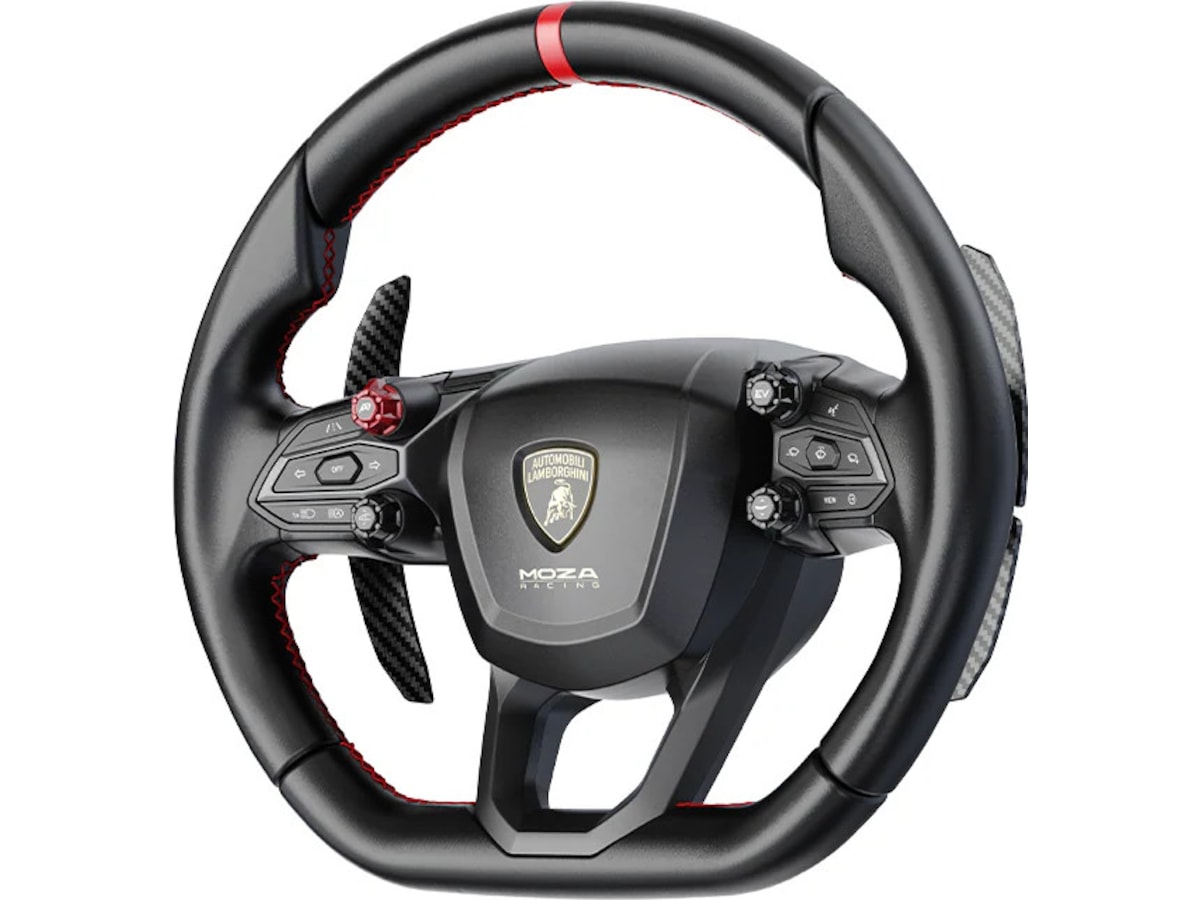 MOZA REVUELTO Lamborghini Sim Racing Wheel Ratt og pedaler