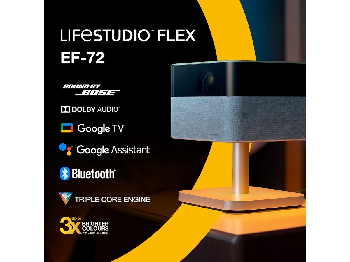 Epson Lifestudio Flex EF-72 4K 3LCD projektor (eik) -B-Grade Demo TV/projektor