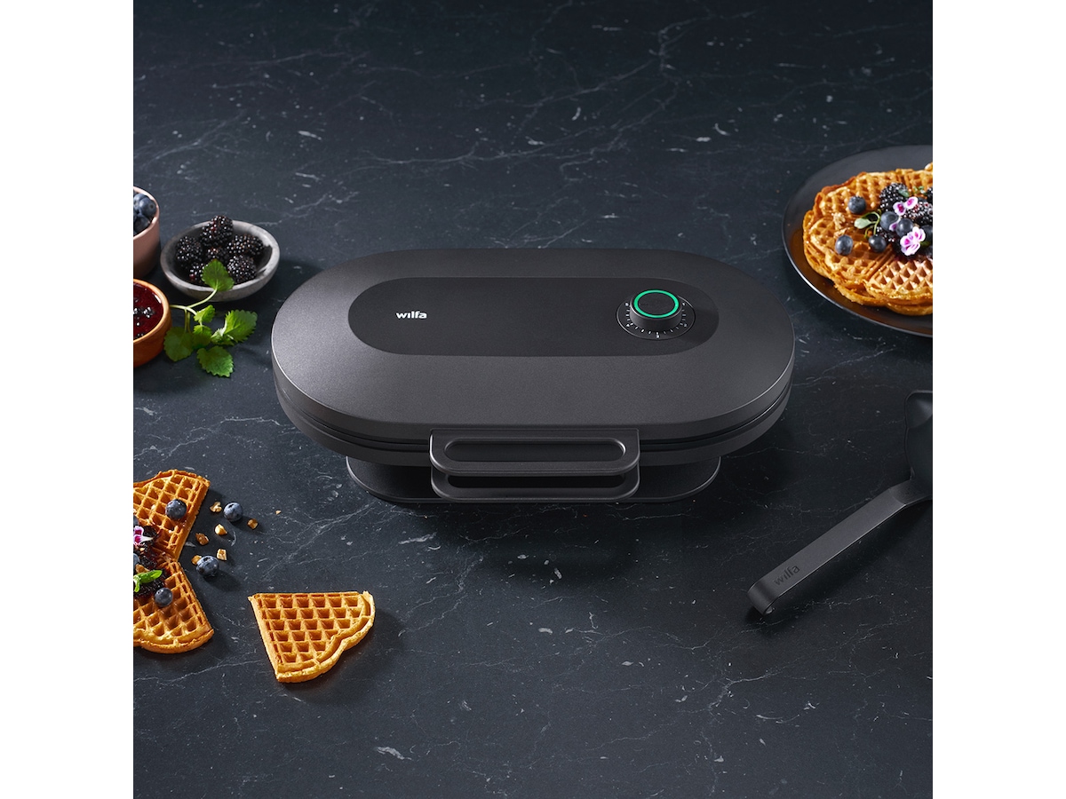 Wilfa Joy Double vaffeljern 1500W (svart) Vaffeljern