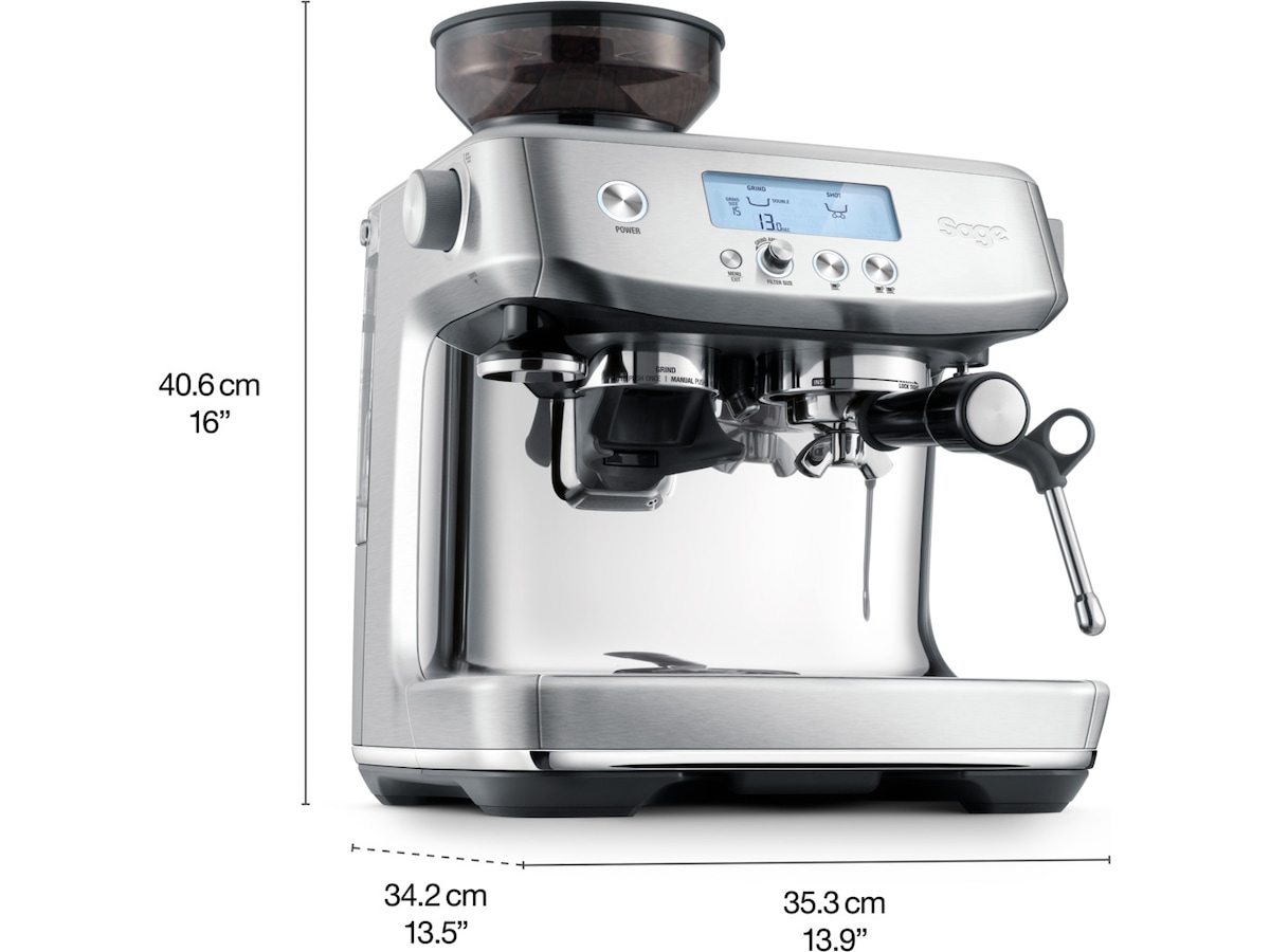 Sage Barista Pro espressomaskin (svart trøffel) Espressomaskiner