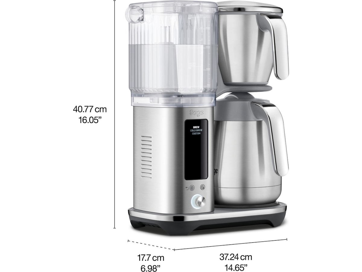 Sage the Luxe Brewer Thermal Kaffemaskine (børstet rustfritt stål) Kaffetraktere