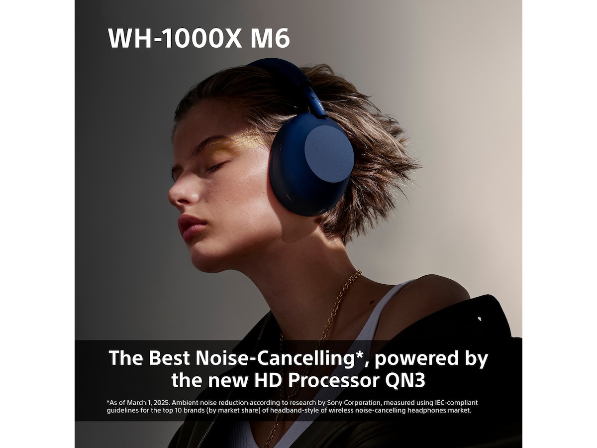 Sony WH-1000XM6 trådløse hodetelefoner, Over-Ear (sort) + Sony WH-CH520 Hodetelefoner