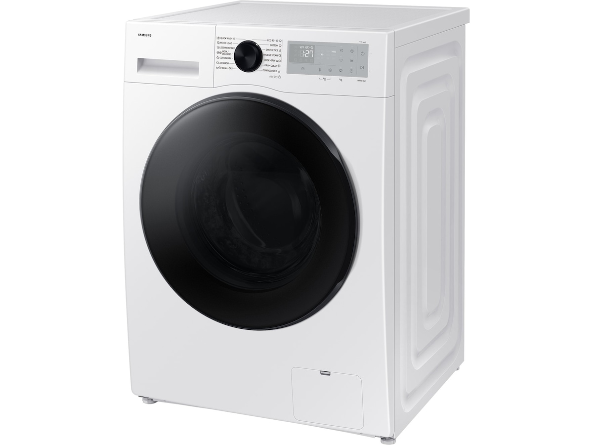 Samsung Vask/tørk AI Dry+ 9/6 kg (hvit) Kombinert vaskemaskin og tørketrommel