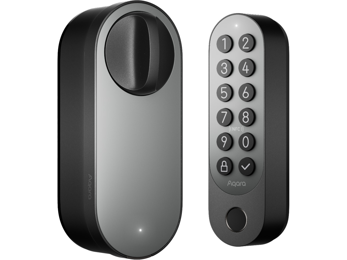 Aqara Smart Lock U200 Sett (sort) + Camera Hub G5 Pro Elektronisk dørlås
