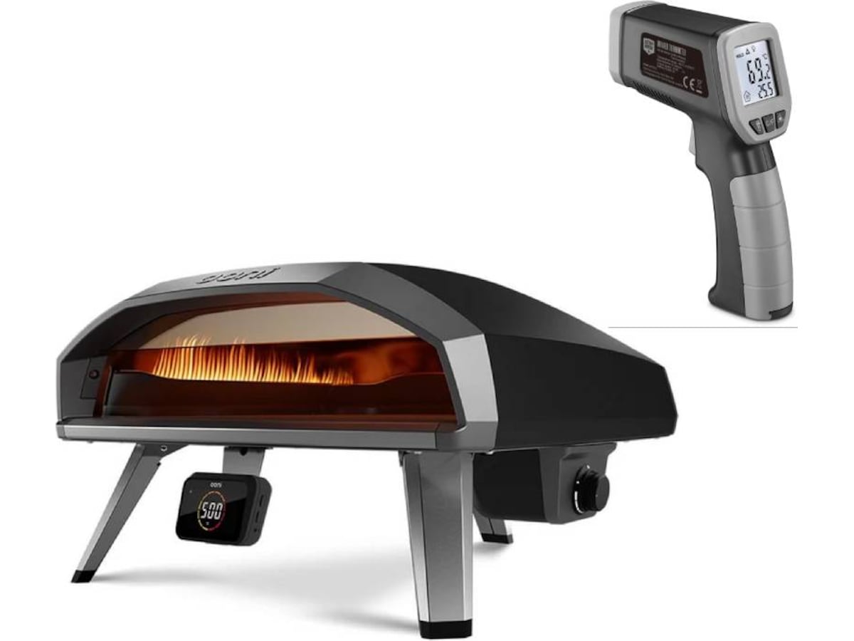 Ooni Koda 2 Pro 30mBar pizzaovn (sort) + termometer Pizzaovner