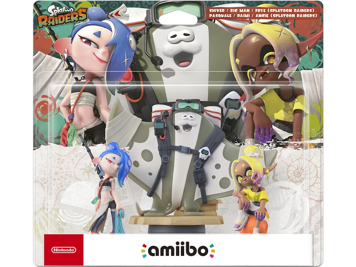 amiibo Splatoon Raiders (Shiver, Big Man, Frye) Tilbehør til spillkonsoller