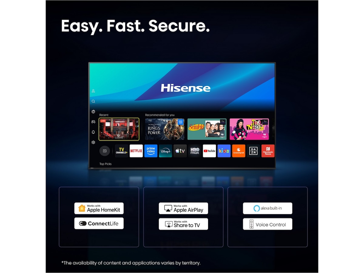 Hisense 65" A7S QLED 4K Smart TV (2026) 60 - 69 tommer TV