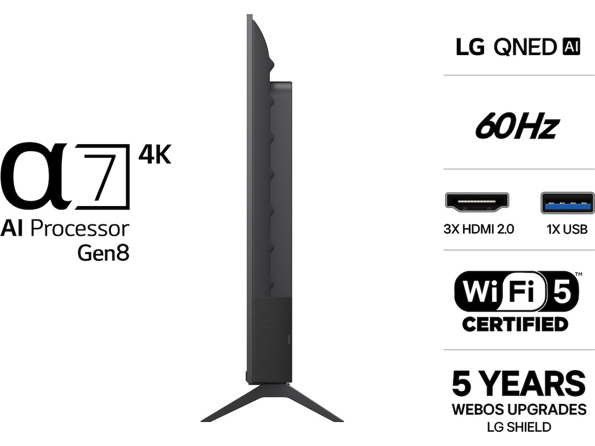 LG 43" QQNED70 MiniLED 4K Smart TV (2026) 20 - 49 tommer TV