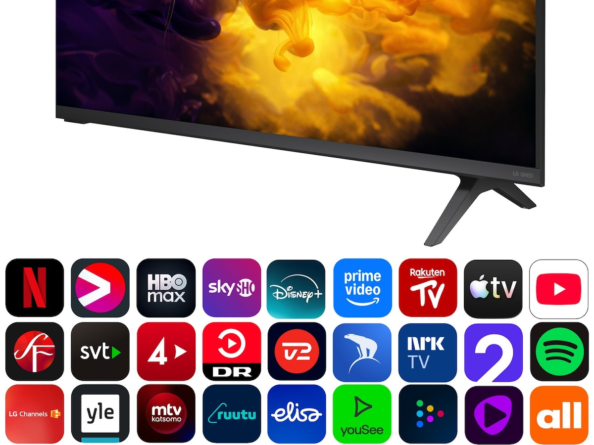 LG 43" QQNED70 MiniLED 4K Smart TV (2026) 20 - 49 tommer TV