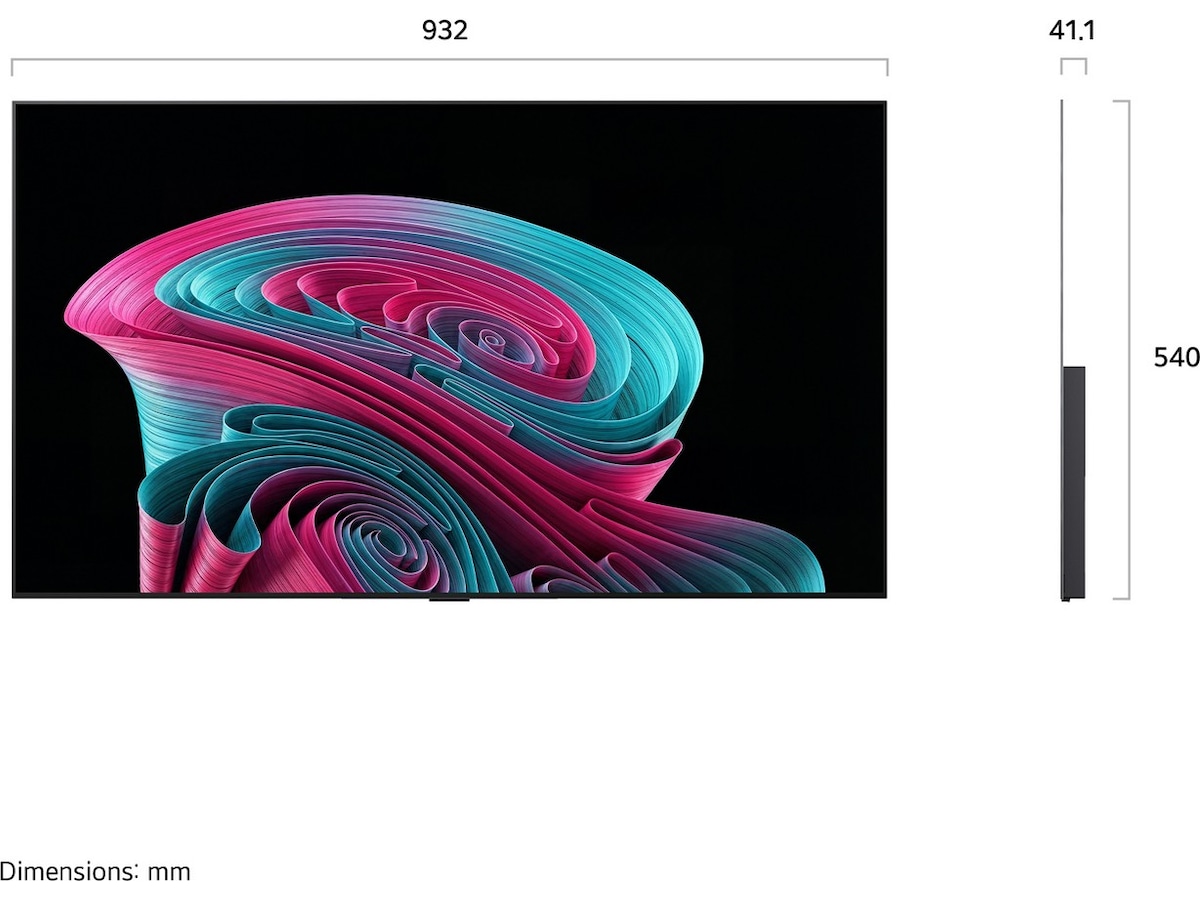 LG 42" C65 OLED Evo Smart TV (2026) 20 - 49 tommer TV