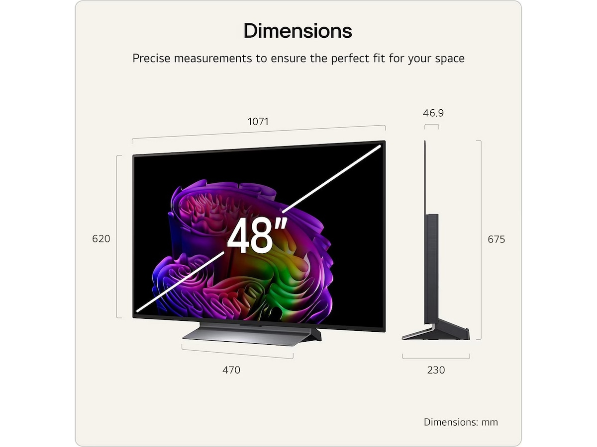 LG 48" G66 OLED evo 4K Smart TV (2026) 20 - 49 tommer TV