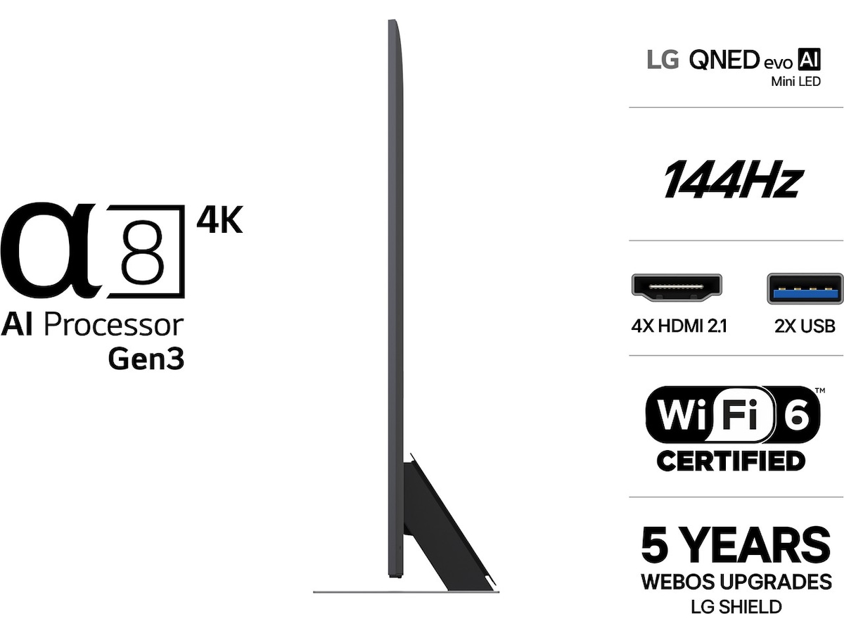 LG 86" QNED86 Evo MiniLED 4k Smart TV (2026) Over 80 tommer TV