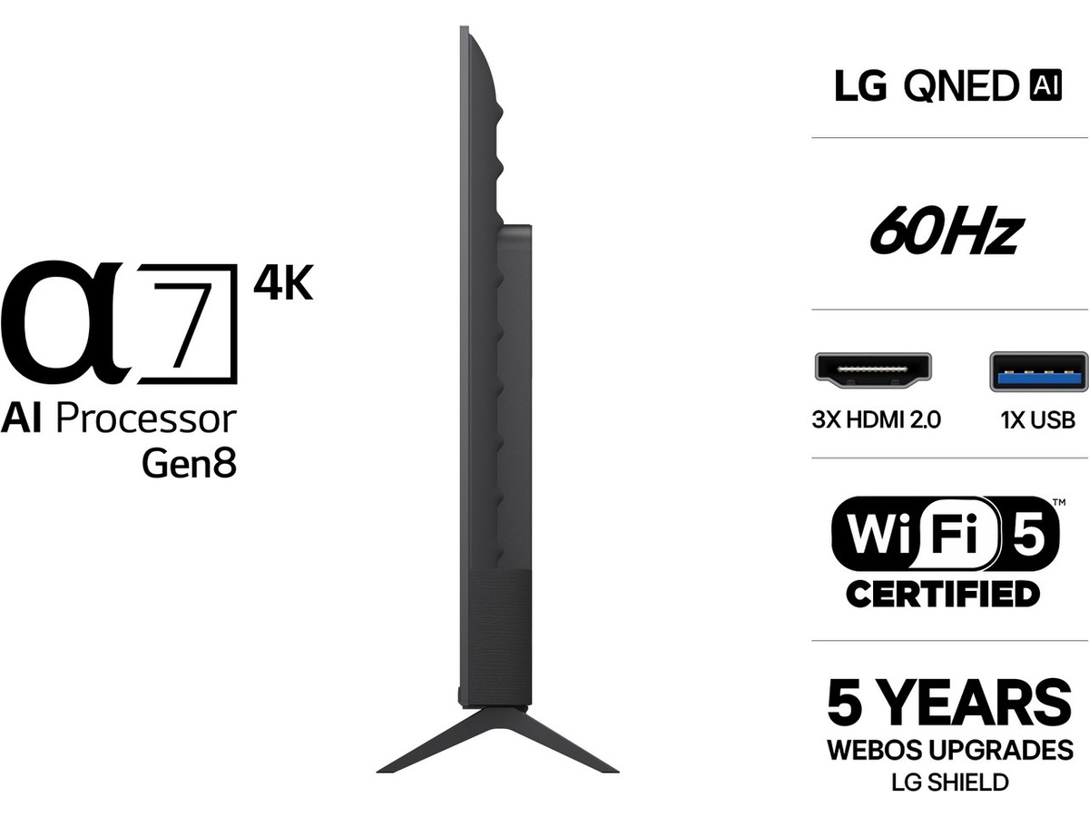 LG 65" QQNED70 MiniLED 4K Smart TV (2026) 60 - 69 tommer TV