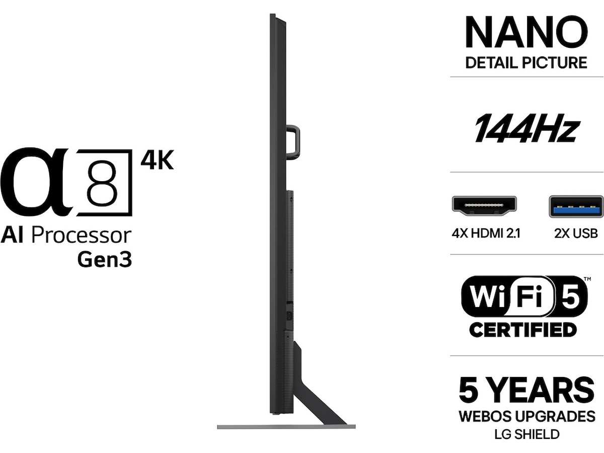 LG 98" NU90 Nano UHD Smart TV (2026) Over 80 tommer TV