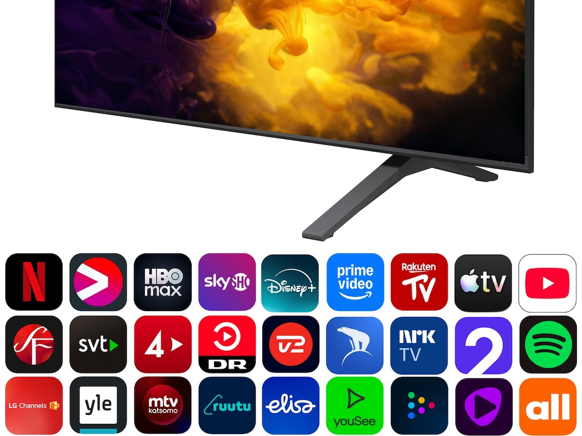 LG 85" QNED70 MiniLED 4K Smart TV (2026) Over 80 tommer TV