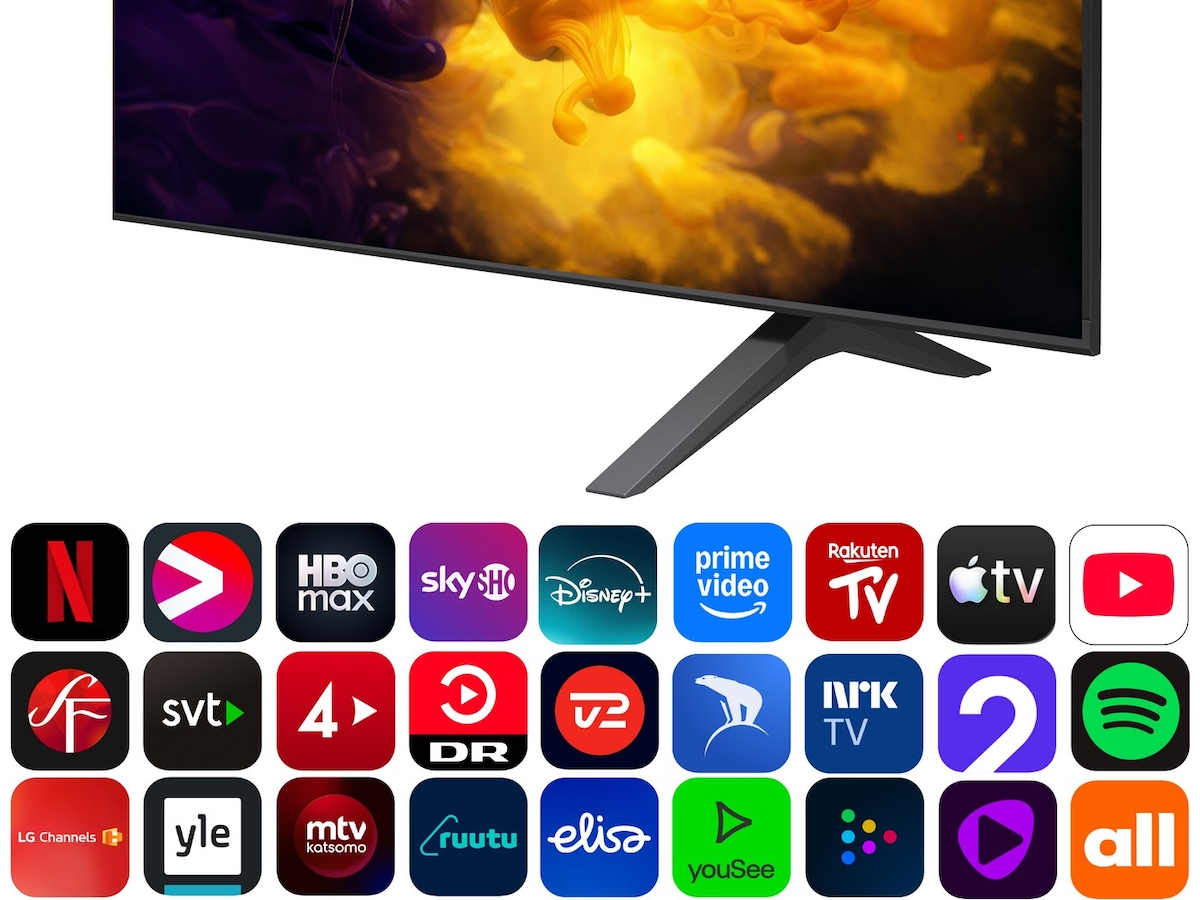 LG 75" QQNED70 MiniLED 4K Smart TV (2026) 70 - 79 tommer TV