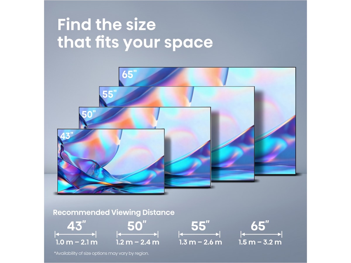 Hisense 50" A7S QLED 4K Smart TV (2026) 50 - 59 tommer TV