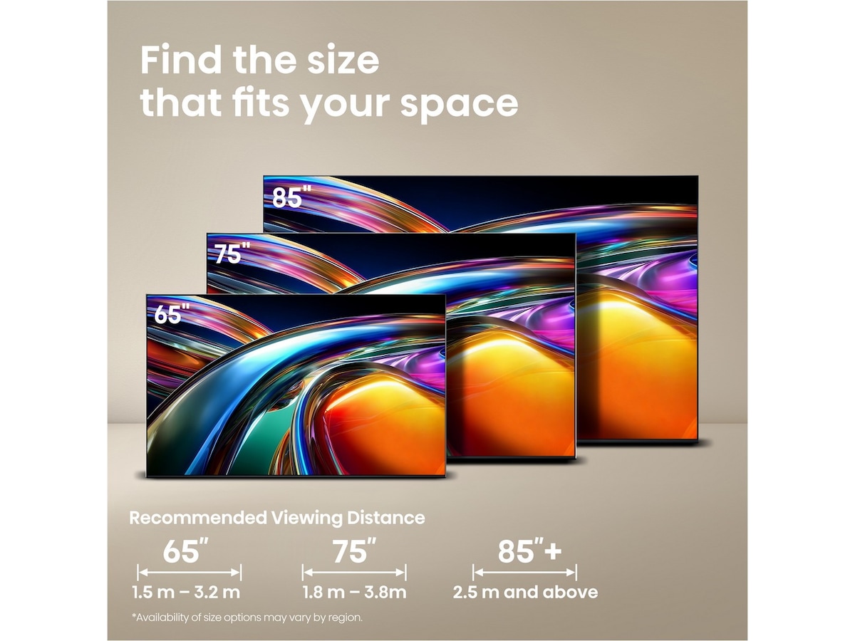 Hisense 85" UR9S RGB MiniLED 4K Smart TV (2026) Over 80 tommer TV