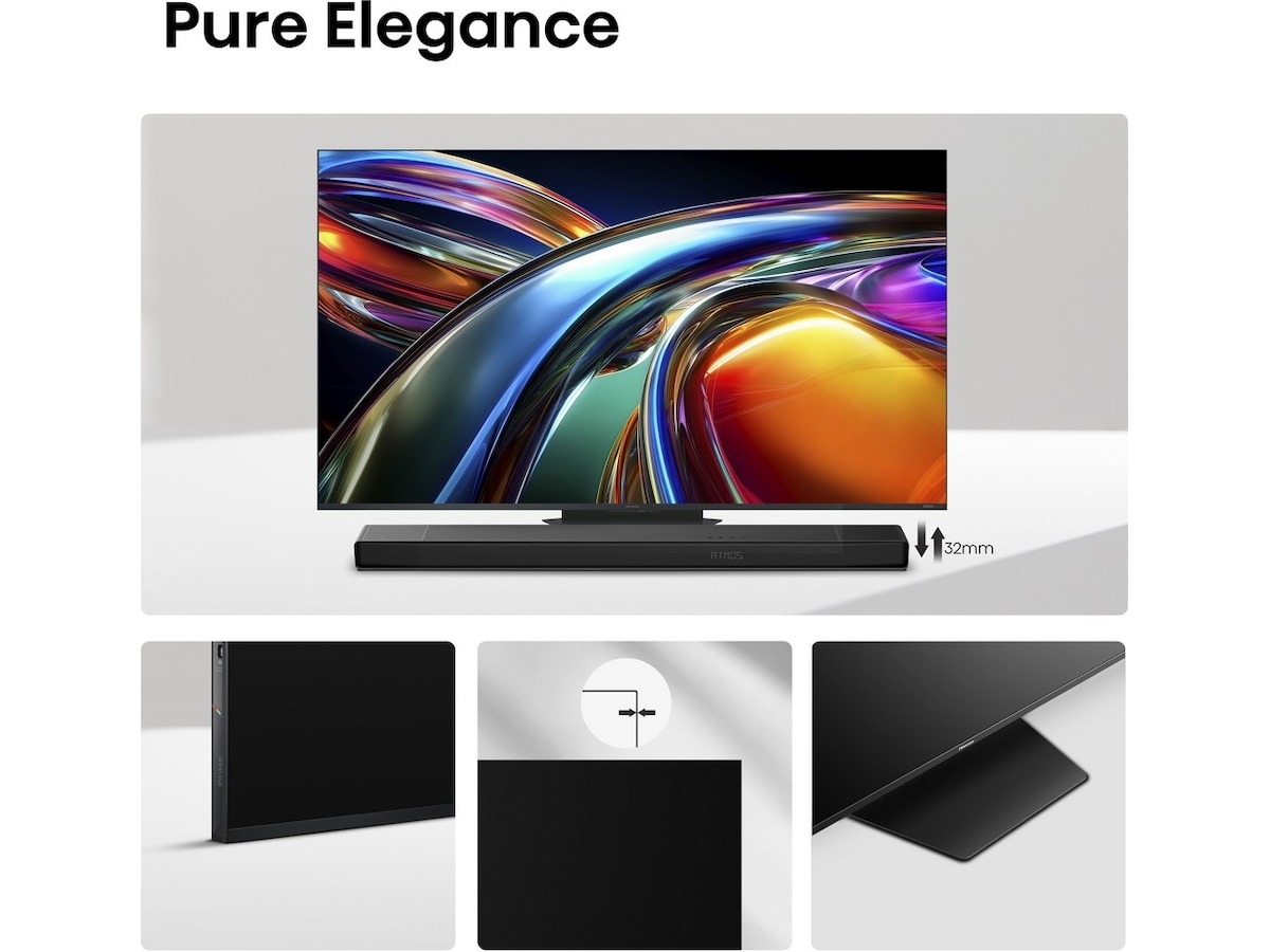 Hisense 85" UR9S RGB MiniLED 4K Smart TV (2026) Over 80 tommer TV