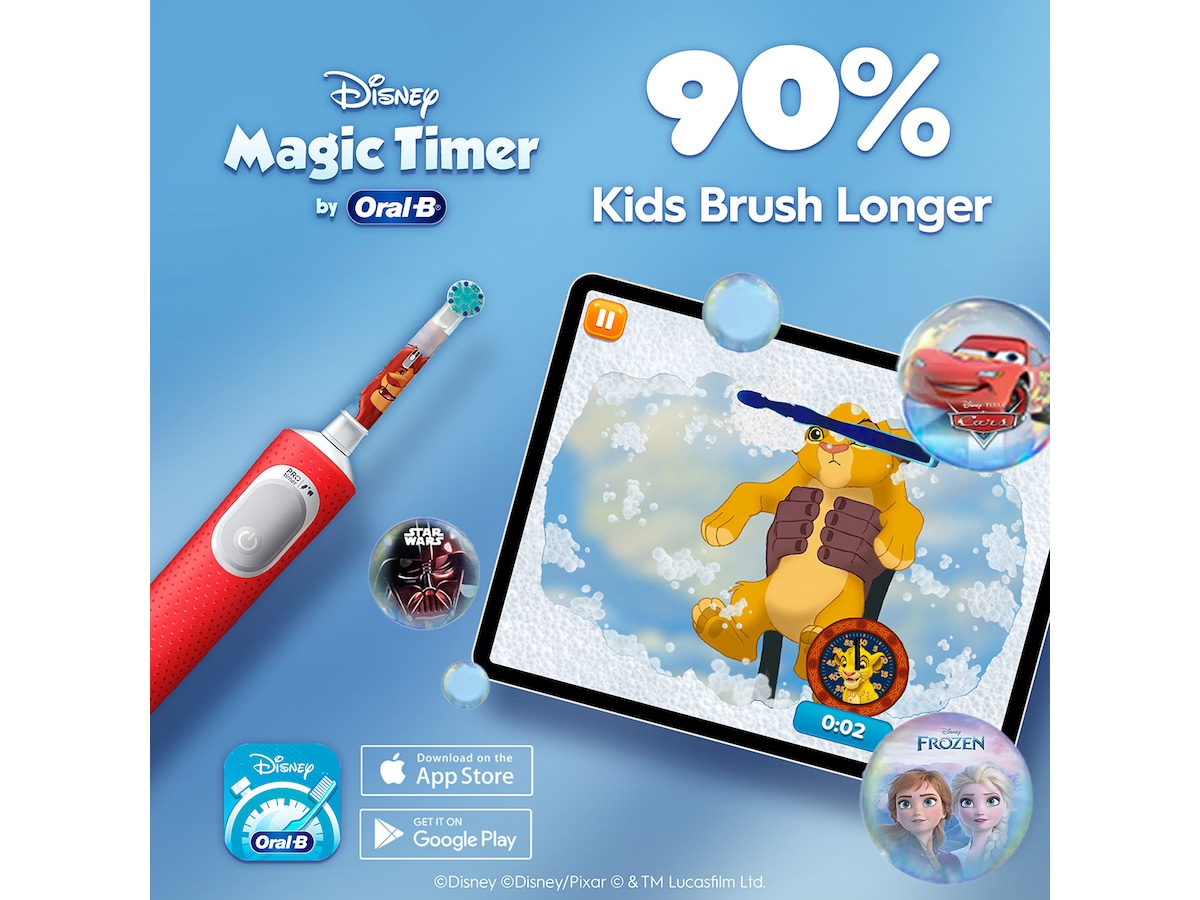 Vitality Pro Kids 3+ Lion King, Travel C Elektriske tannbørster