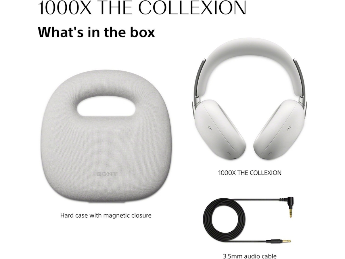 SONY 1000X THE COLLEXION Over-Ear Hodetelefoner (platina) Hodetelefoner