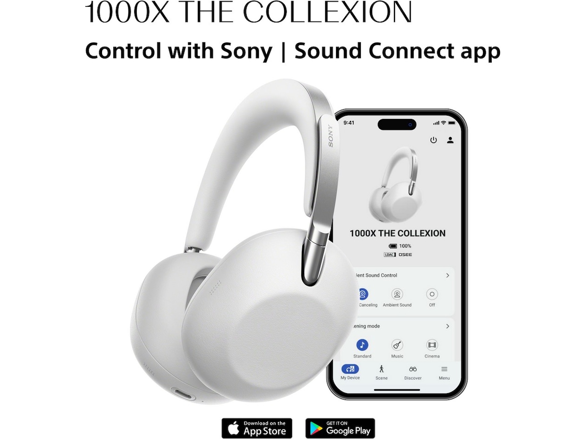 SONY 1000X THE COLLEXION Over-Ear Hodetelefoner (platina) Hodetelefoner