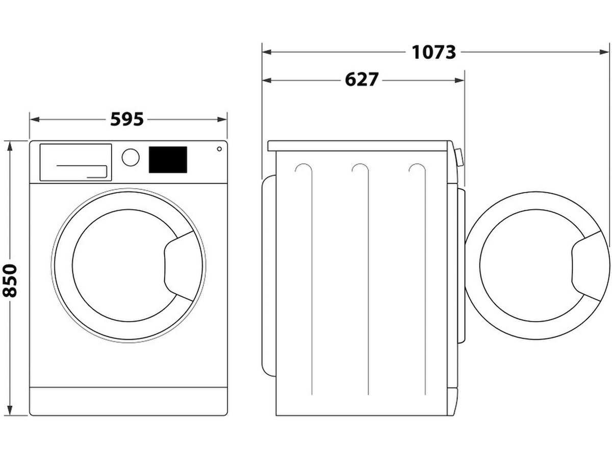Whirlpool FFB 9458 WV EE Vaskemaskin (hvit) -B-Grade Demo vask & tørk