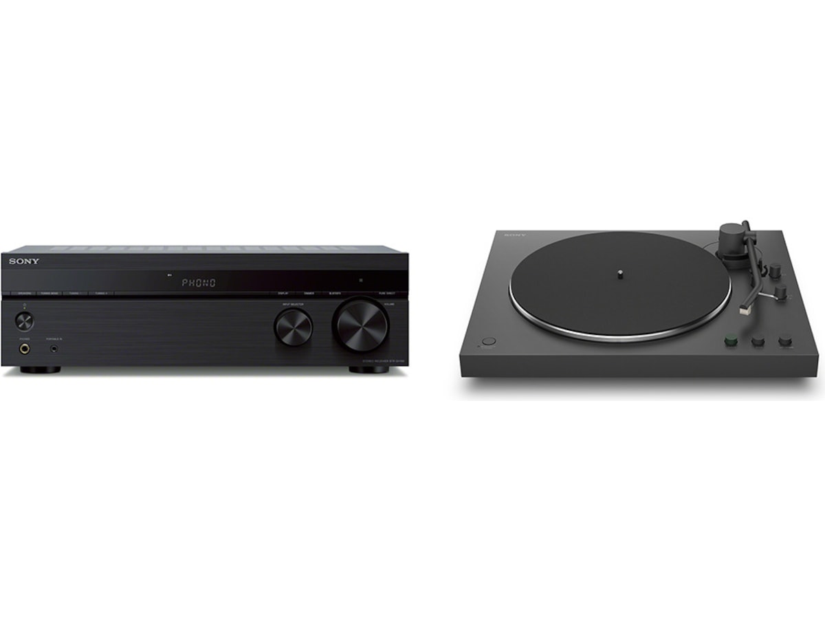 Sony STR-DH190 Stereoreceiver (sort) + Sony PS-LX3BT Receivere
