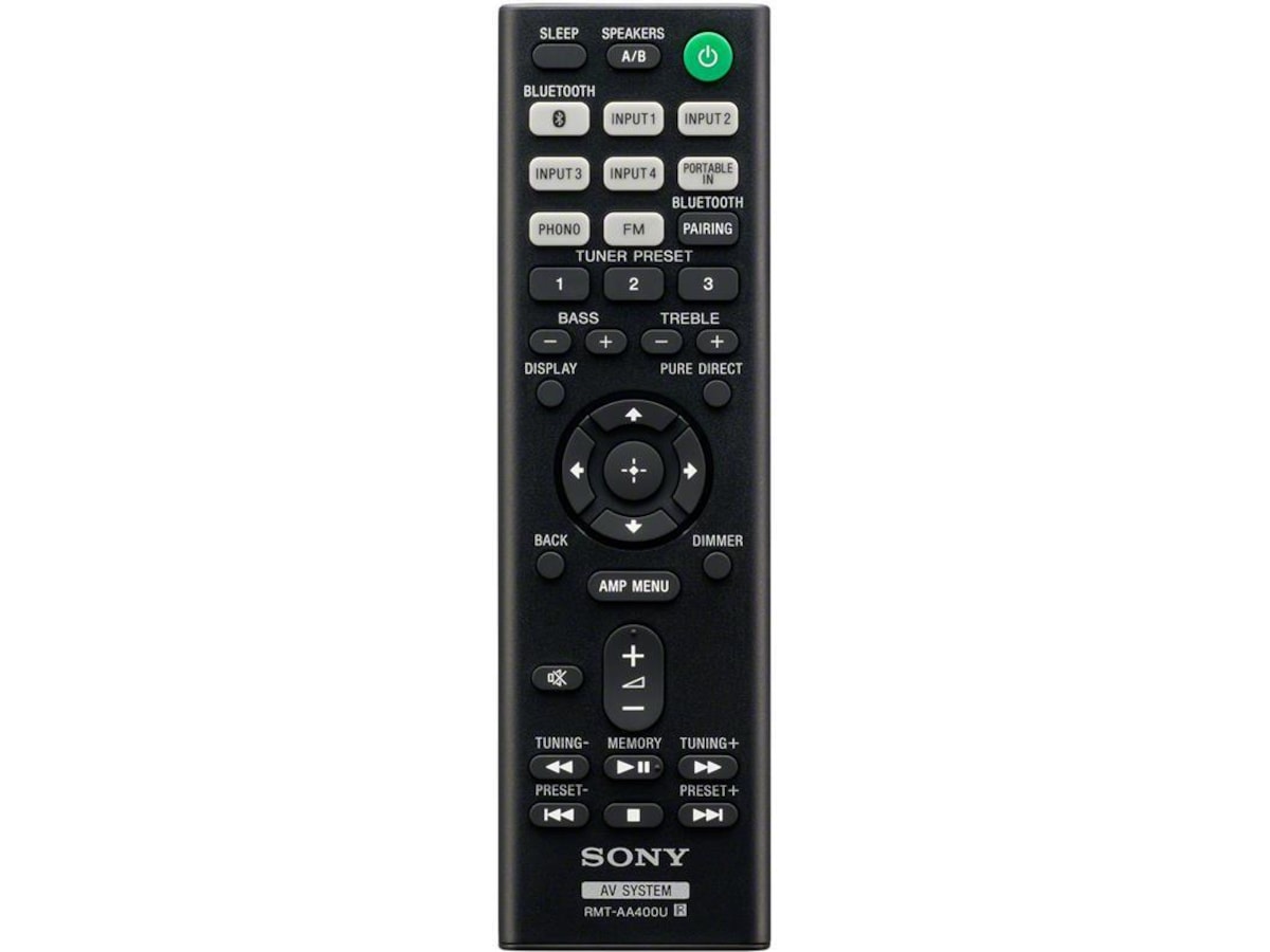 Sony STR-DH190 Stereoreceiver (sort) + Sony PS-LX5BT Receivere