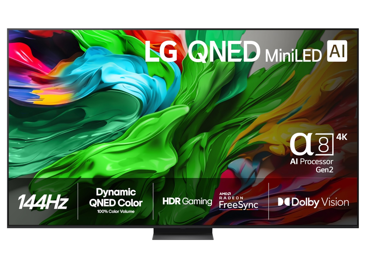LG 100" QNED86 AI 4K MiniLED Smart TV (2025) + lydplanke Over 80 tommer TV