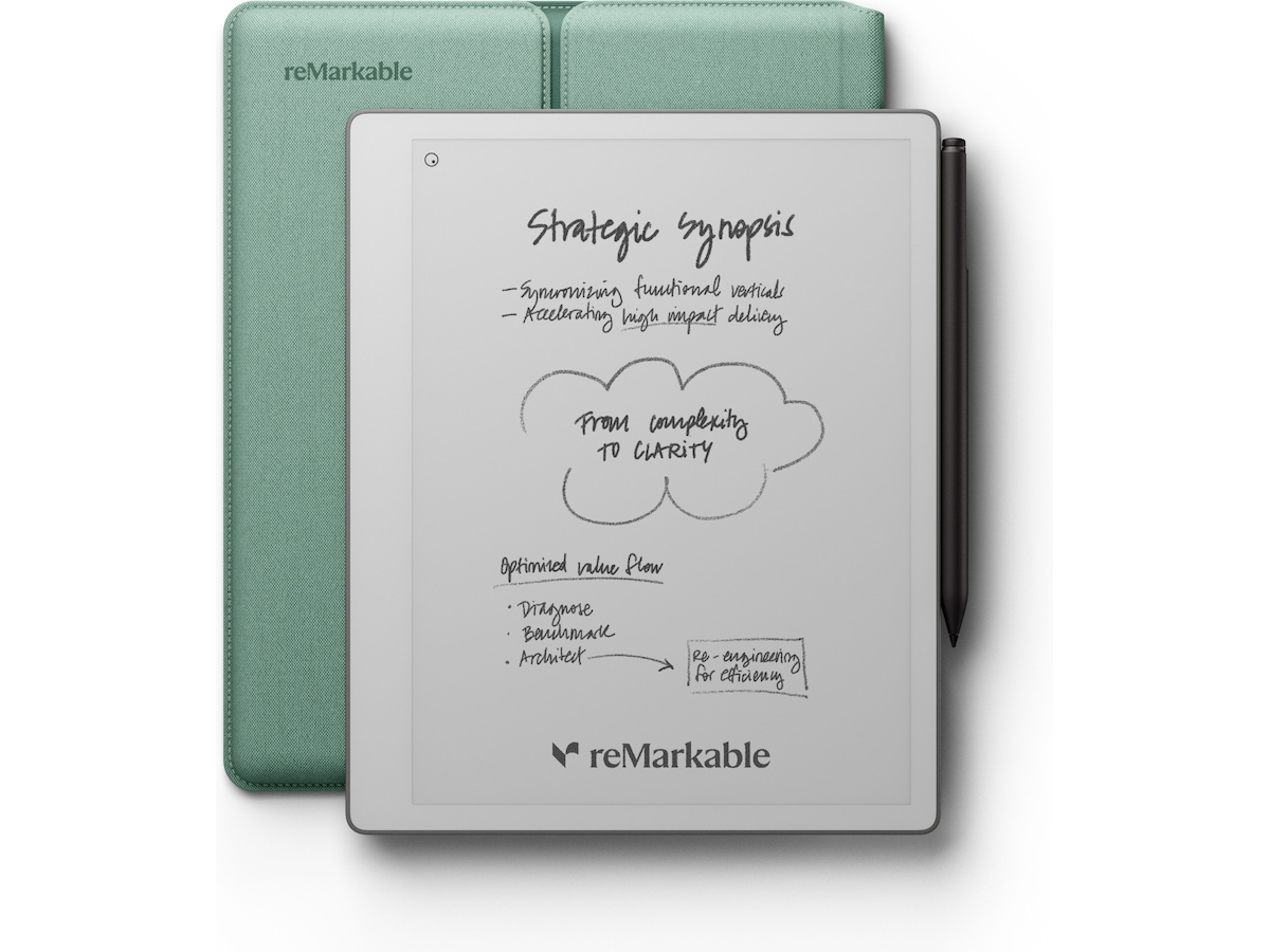 reMarkable Paper Pure 10,3" + Marker Plus + Sleeve Folio (mist green) Digitale notatblokker