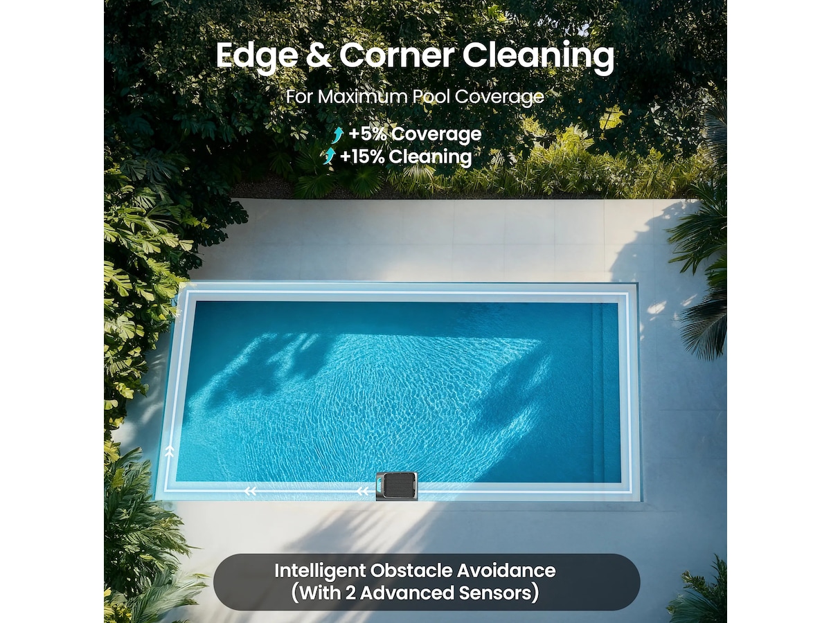 Aiper EcoSurfer S2 Bassengskimmer med solcellelading Vindusvaskere