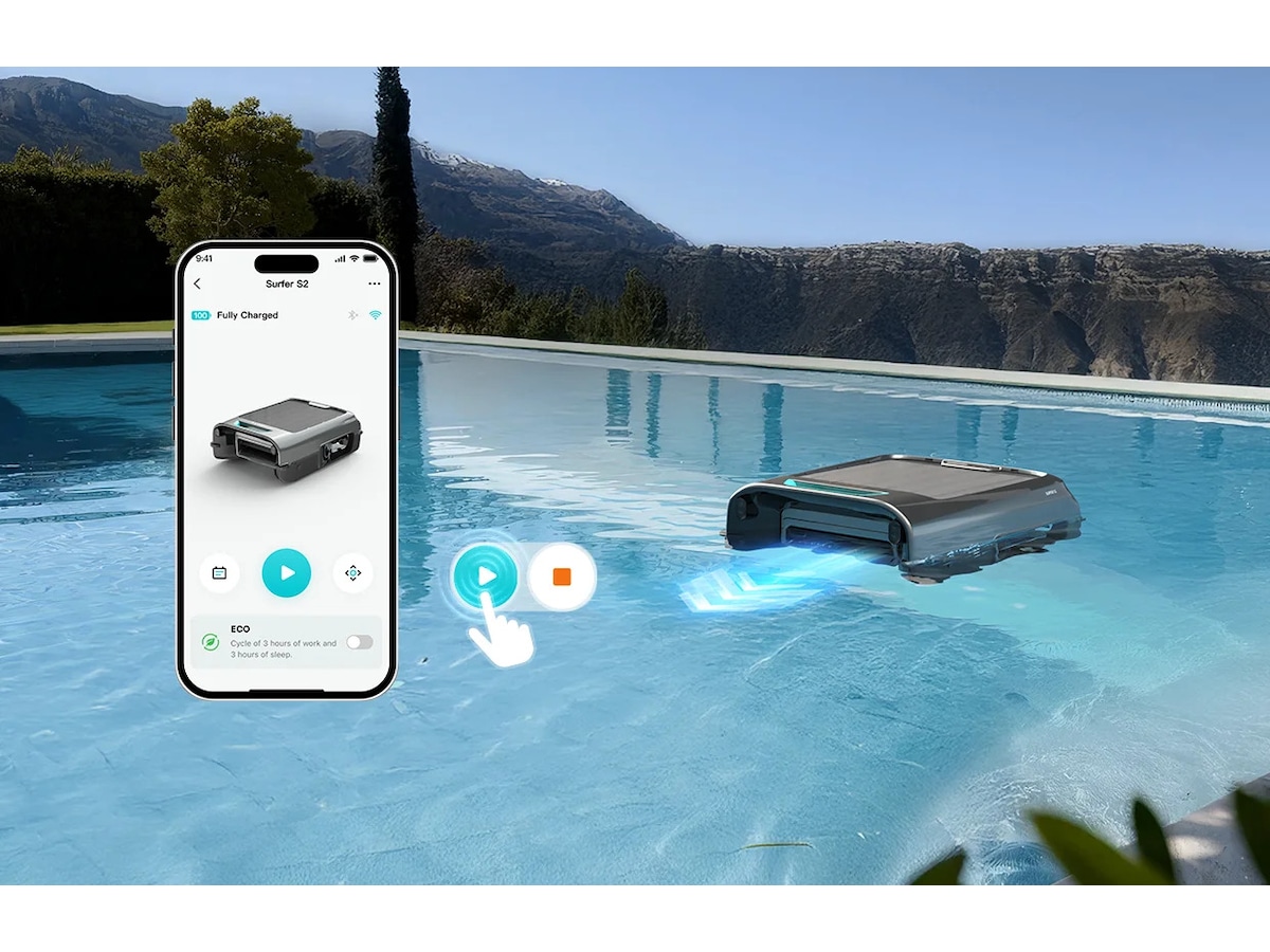 Aiper EcoSurfer S2 Bassengskimmer med solcellelading Vindusvaskere