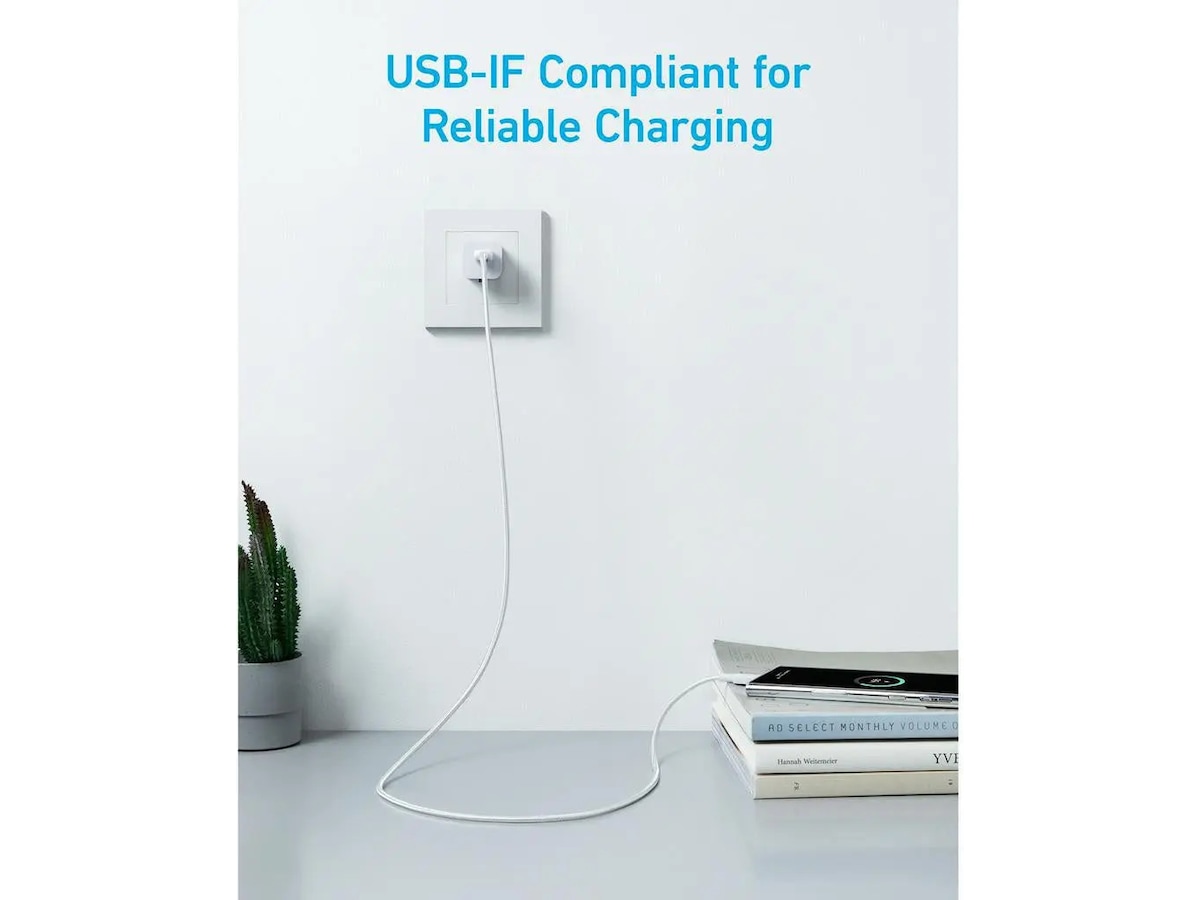 Anker 322 PowerLine USB-A til USB-C kabel 0,9m (hvit) USB-kabler