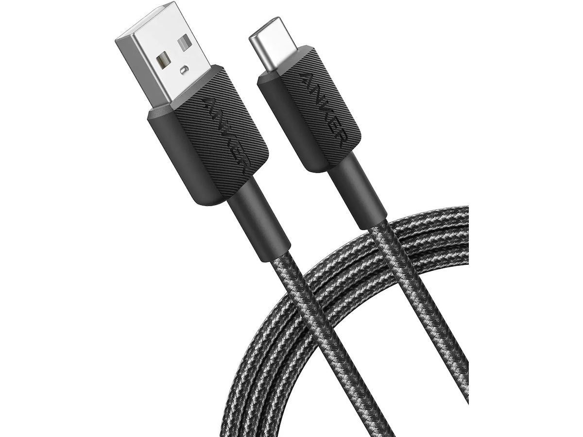 Anker 322 PowerLine USB-A til USB-C 0,9m kabel (sort) USB-kabler
