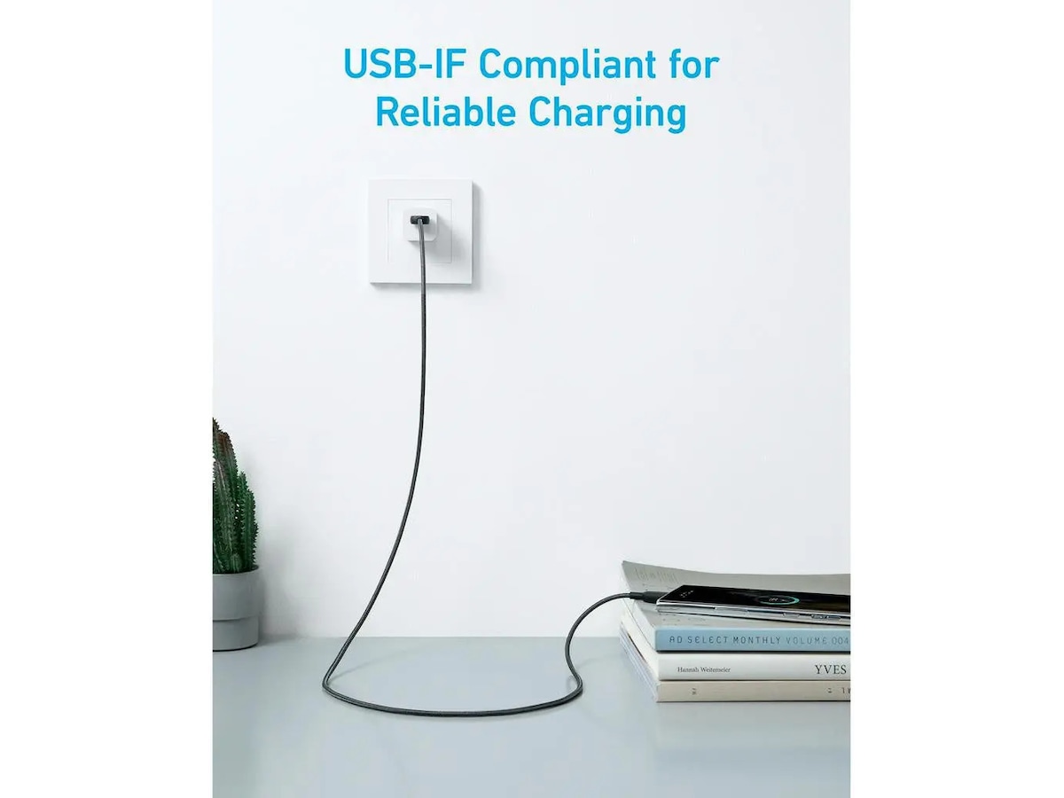 Anker 322 PowerLine USB-A til USB-C 0,9m kabel (sort) USB-kabler