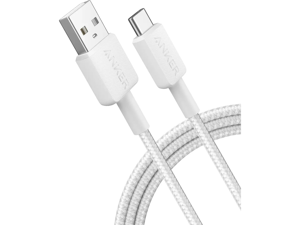 Anker 322 PowerLine USB-A til USB-C kabel 1,8m (hvit) USB-kabler