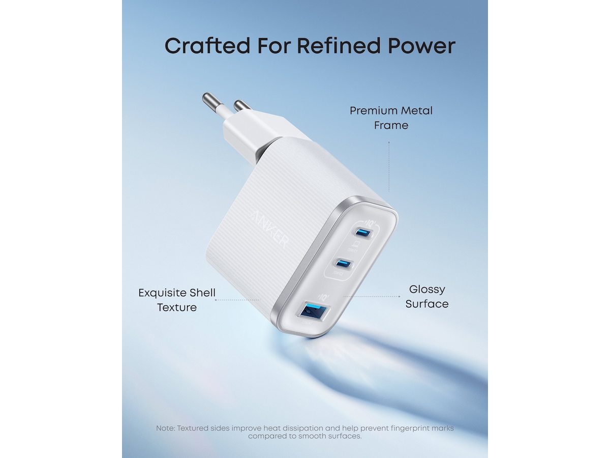 Anker Nano 70W Vegglader (hvit) Mobilladere