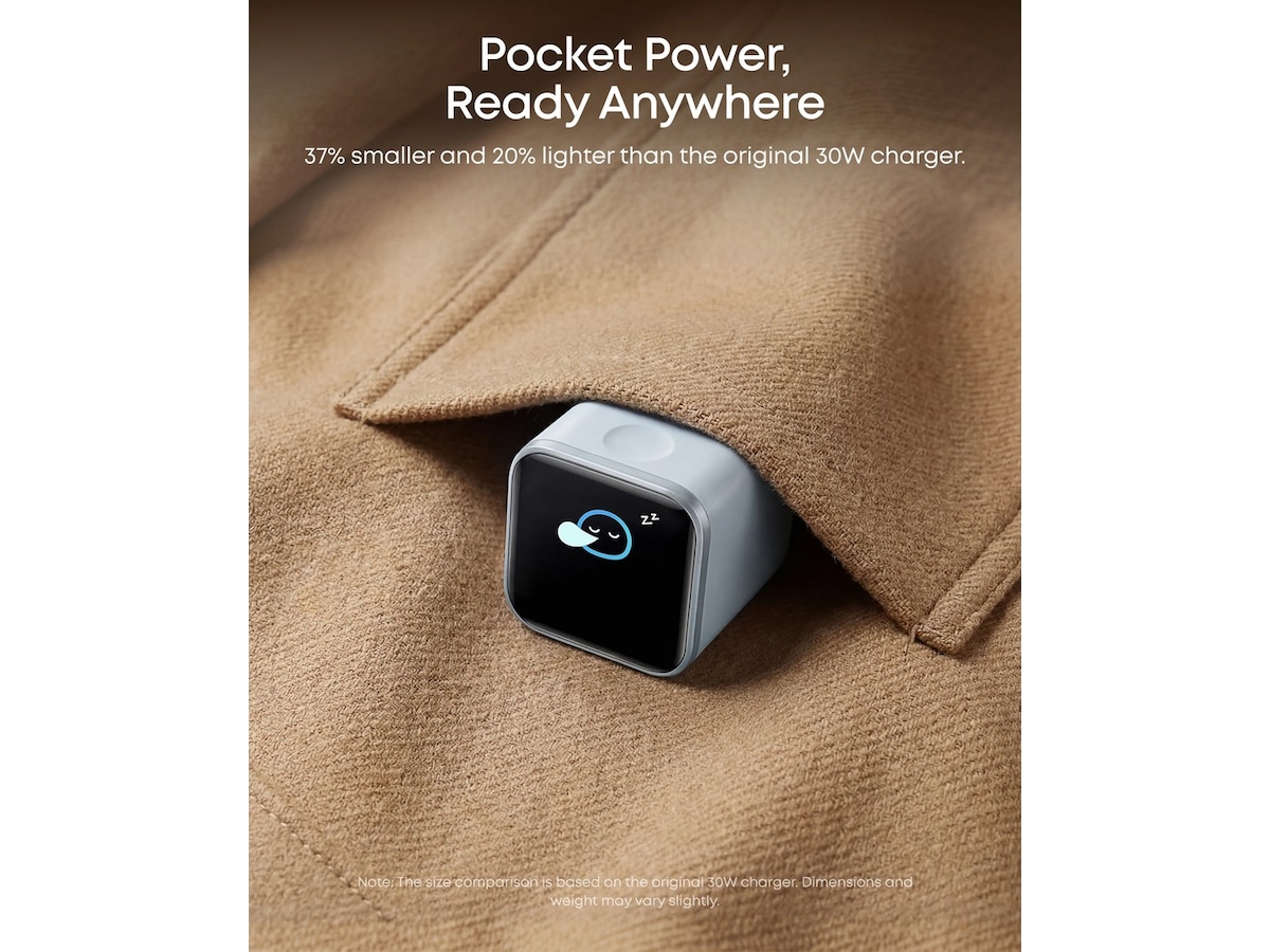 Anker Nano 45W Smart Display Lader (orange) Mobilladere