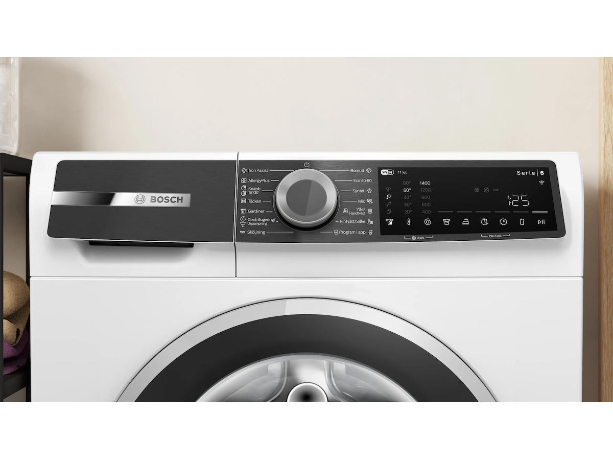 Bosch WGK264ZLSN Serie 6 Vaskemaskin (hvit) Vaskemaskin