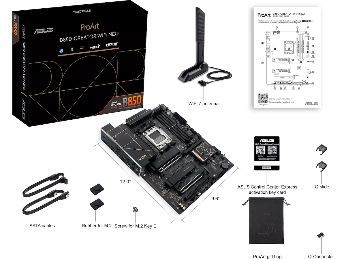 Asus Proart B850-CREATOR WiFi NEO Hovedkort AMD Socket