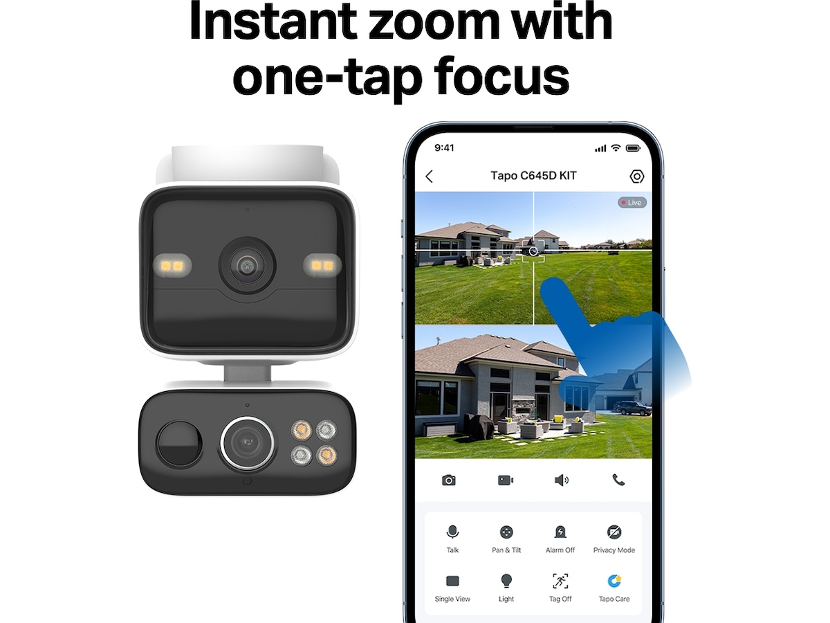 TP-Link Tapo HB410 Solar Cam 2K Dual (2-Cam Kit) Overvåkningskameraer