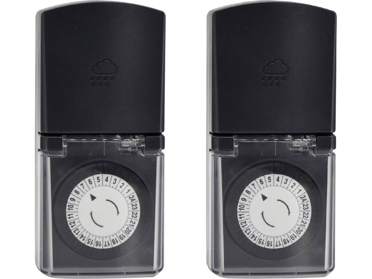 ON TIM 200 jordet timer utendørs 2-pack Strømkabler