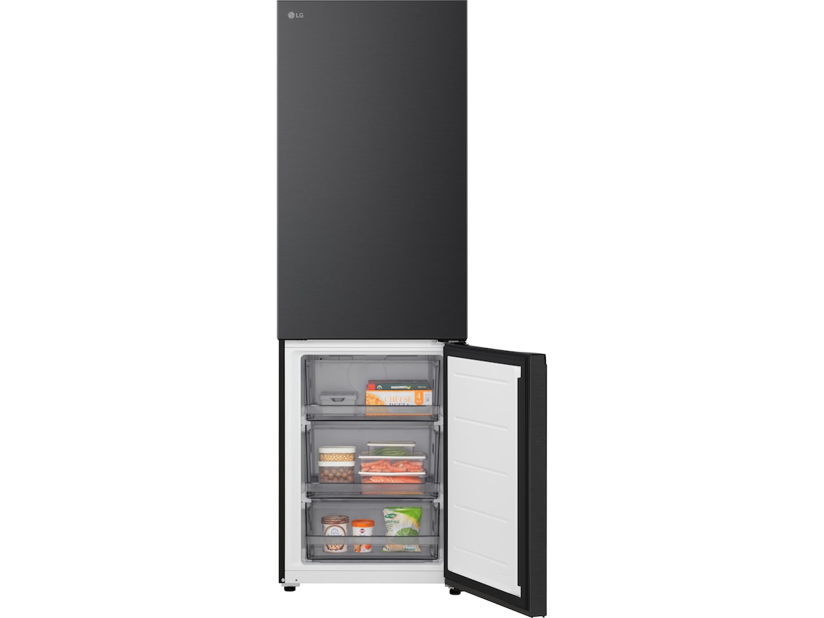 LG GBBS312CEV Kjøleskap med fryseboks 1,86M (Black Steel) Kombiskap