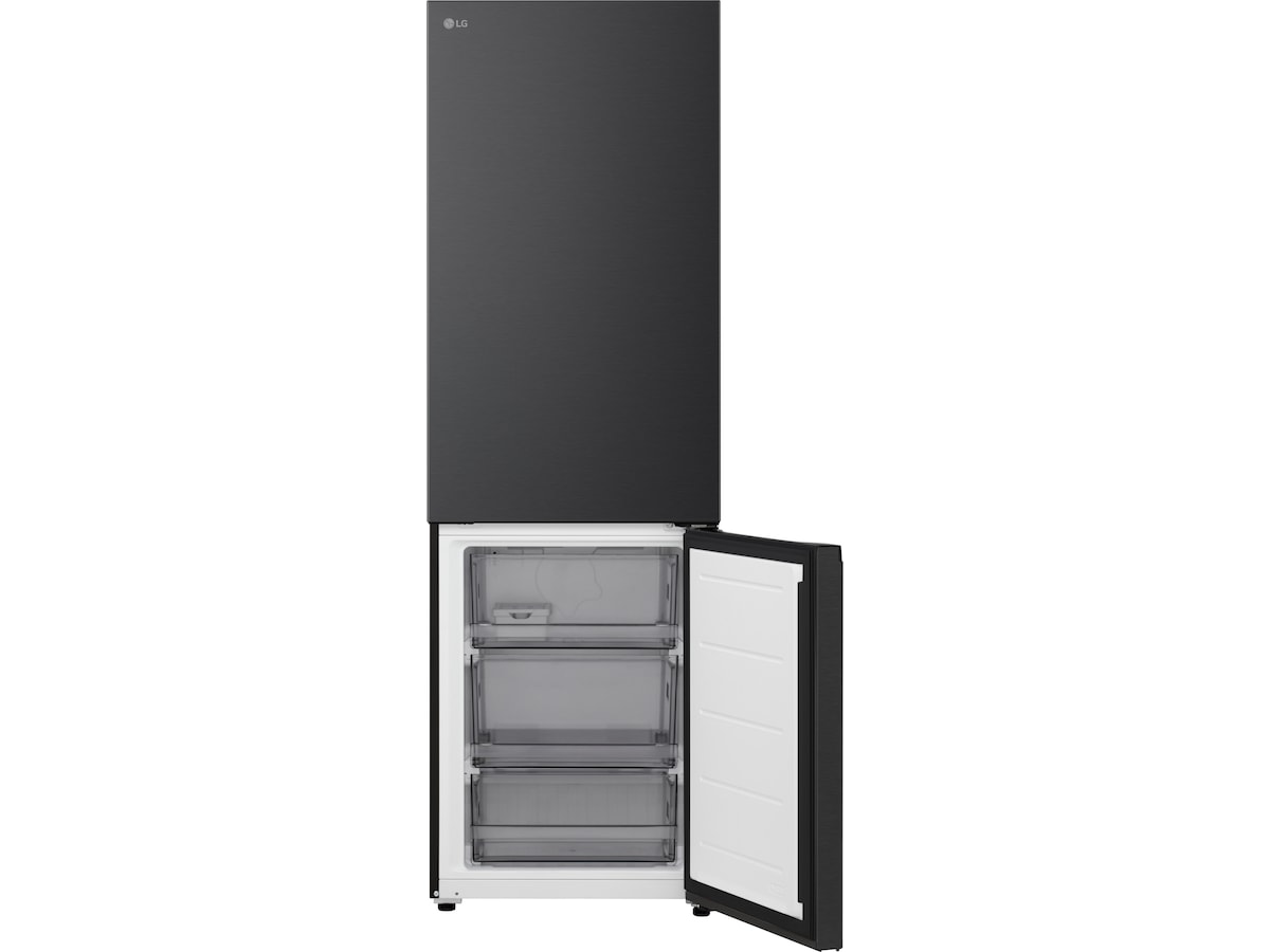 LG GBBS312CEV Kjøleskap med fryseboks 1,86M (Black Steel) Kombiskap