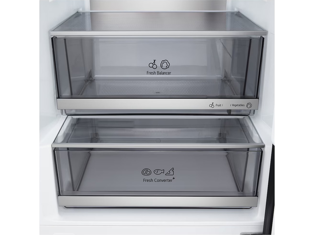 LG GBBS727CEV Kjøleskap Total No Frost (sort stål) Kombiskap