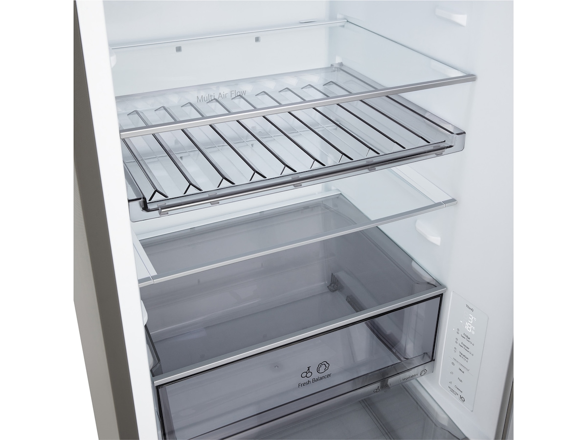 LG GBBS312CPY Kjøleskap med fryseboks 1.86M (Prime Steel) Kombiskap