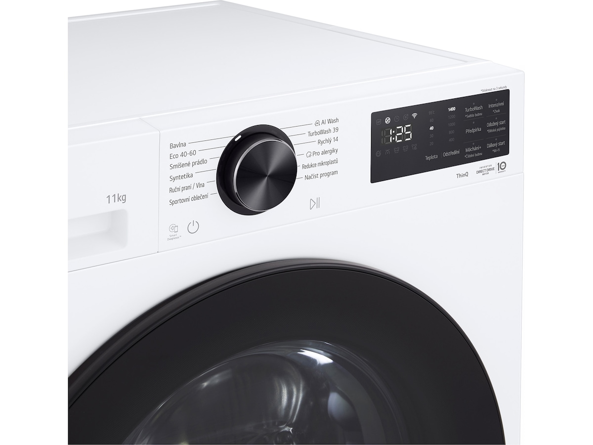 LG F4X5011TLB Vaskemaskin 11kg (hvit) Vaskemaskin